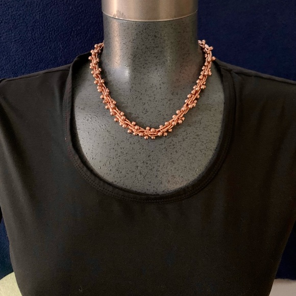 Copper rosé coloured metal toggle choker AND bracelet ❤️ - Picture 7 of 7
